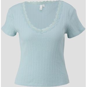 Qs Women-T-shirt6103 BLUE GREEN