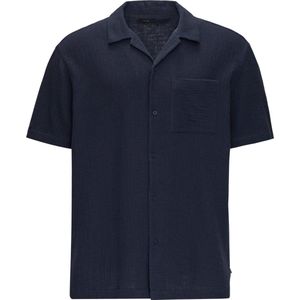 Qs Men-Hemd--5884 BLUE-Maat L