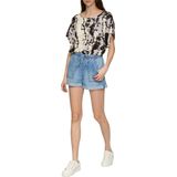 Blouse - Viscose - Gevoerde Zoom - Wijde Pasvorm - Kwartmouw