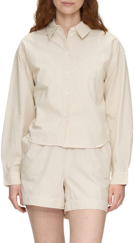 QS - Overhemdblouse - Streepmotief - Puur Katoen - Regular Fit