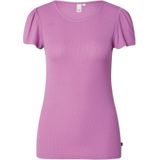 QS by s.Oliver - T-shirt - Zwart - Mix van Modal en Elastaan