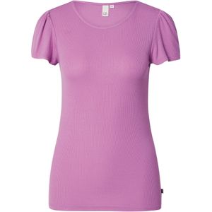 QS by s.Oliver - T-shirt - Zwart - Mix van Modal en Elastaan