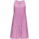 Jurk - Gevoerde Zoom - Viscose - Effen - Mouwloos