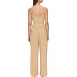 QS - Broek - Sand - Wide Leg - High Waist - Lang/maxi