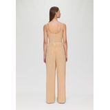 QS - Broek - Sand - Wide Leg - High Waist - Lang/maxi