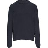 QS - Trui - Antraciet - Knitwear - Ronde Hals, Effen Motief, Lange Mouw