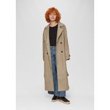 QS by s.Oliver - Lange Damesjas met Strikceintuur - Reverskraag