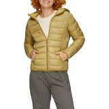 Gewatteerde Jas - Effen - Licht Gevoerd - Met Capuchon