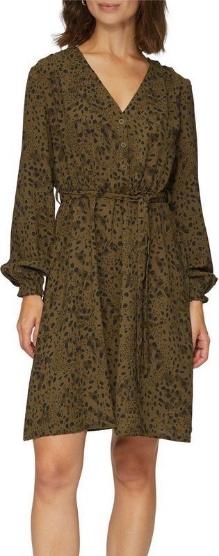 Jurk - Gebloemd - Crêpe - V-hals - Lichtgewicht - Jerseyjurken