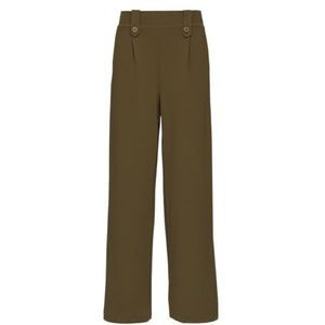 Broek - Casual - Crêpe - Hoge Tailleband - Wijde Pijpen