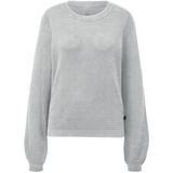 Q/S designed by - Trui - Lichtgrijs - Ronde Hals - Tricot-look