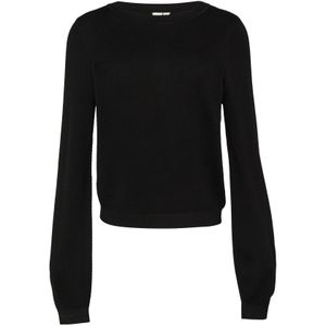 Gebreide Trui - Zwart - Tricot-look