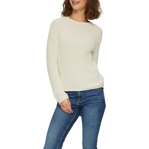 Gebreide Trui - Effen - Knitwear - Ronde Hals - Lange Mouw