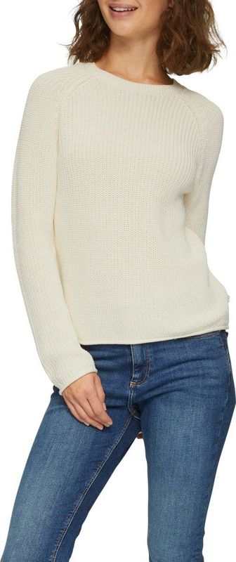 Gebreide Trui - Effen - Knitwear - Ronde Hals - Lange Mouw