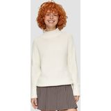 Knitwear - Effen - Lange Mouw - Losse Pasvorm - Opstaande Kraag