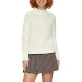 Knitwear - Effen - Lange Mouw - Losse Pasvorm - Opstaande Kraag