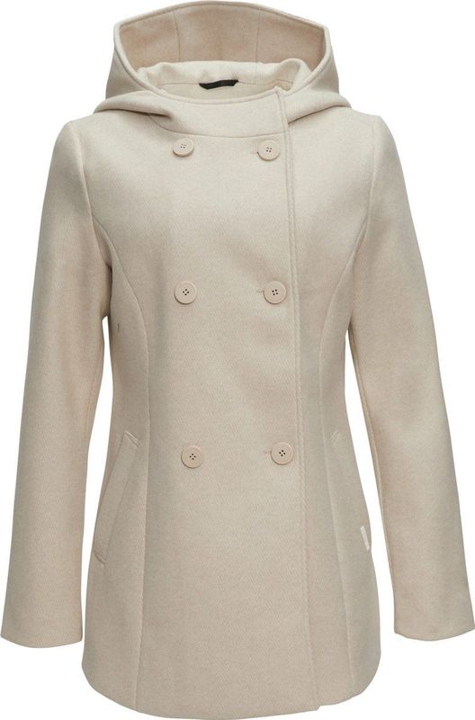 Klassieke Mantel - Effen - Licht Gevoerd - Knoopsluiting