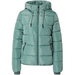Q/S designed by - Gewatteerde Jas - Sage Green - Met Capuchon