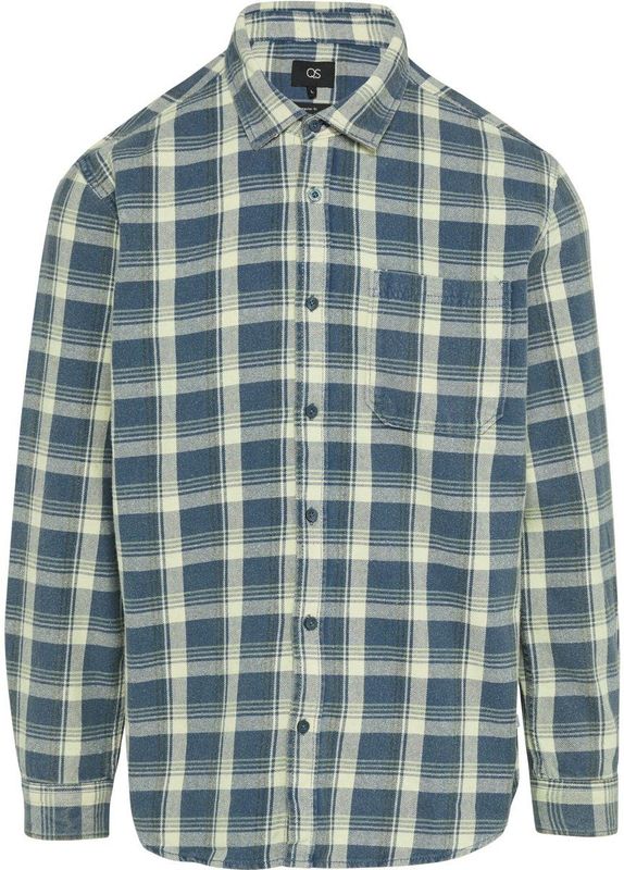 Shirt - Flanellen Overhemd - Regular Fit - Ruitpatroon - Katoenen Keperstof