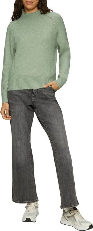 Siernaad - Pullover - Sage Green - Decoratieve Stiksels