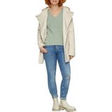 Grijs/Black - Hoodie - Gemêleerde Look - V-hals