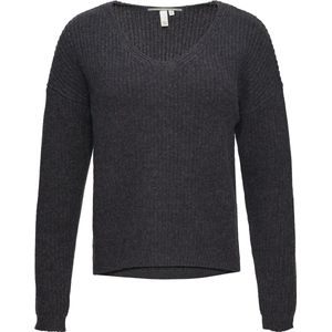 Grijs/Black - Hoodie - Gemêleerde Look - V-hals