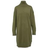 Tricot Jurk - Dark Khaki - Geribde Kraag