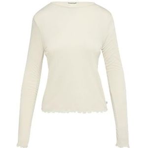 T-shirt - Effen - Jersey - Lange Mouw - Slanke Pasvorm - Licht Transparant