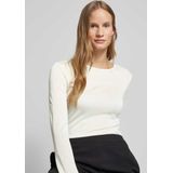 T-shirt - Effen - Jersey - Lange Mouw - Slanke Pasvorm - Licht Transparant