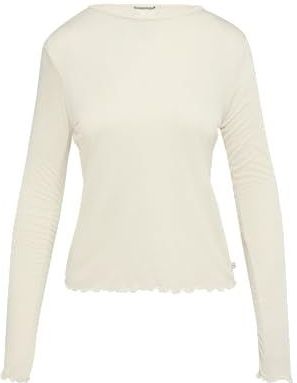 T-shirt - Effen - Jersey - Lange Mouw - Slanke Pasvorm - Licht Transparant