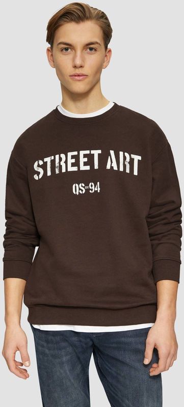 Sweatshirt - Katoenmix - Normale Pasvorm - Met Print Op De Voorkant