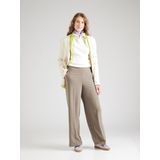 QS - Trui - Ecru - Geribbelde Kraag, Halve Rits, Knitwear