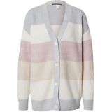 Q/S by s.Oliver - Gebreid Vest - Multi - Knoopsluiting - V-hals - Lange Mouwen - Polyester, Polyamide, Elastine