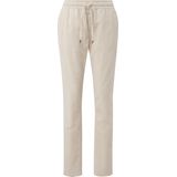 Q/S by s.Oliver - Damesbroek - Ecru - Katoen - Straight Fit