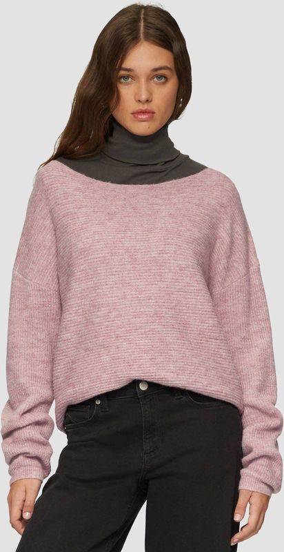 Q/S by s.Oliver - Gebreide Trui - Oudroze - Dames - Normale Pasvorm