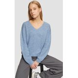 Q/S by s.Oliver - Gebreide Trui - V-Hals - Acryl - Ingebreid Patroon