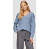 Q/S by s.Oliver - Gebreide Trui - V-Hals - Acryl - Ingebreid Patroon