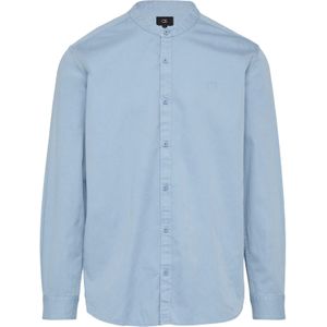 Q/S designed by - Hemd - Blauw - Katoen