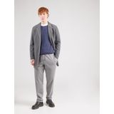 QS - Trui - Marine - Knitwear - Lange Mouw - Henley Hals