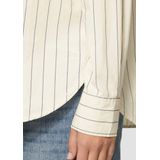 Blouse - Oversized Overhemdblouse - Krijtstreep Look - Lichtgewicht Katoenpopeline