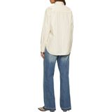 Blouse - Oversized Overhemdblouse - Krijtstreep Look - Lichtgewicht Katoenpopeline