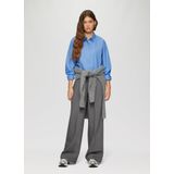 Blouse - Krijtstreep - Oversized Overhemdblouse - Lichtgewicht Katoenpopeline