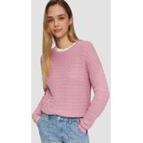 Gebreide Trui - Effen - Knitwear - Normale Pasvorm - Lange Mouw