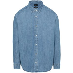 Shirt - Regular Fit - Katoenen Overhemd - Denim