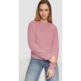 Verkorte trui met raglanmouwen roze XS, roze, XS
