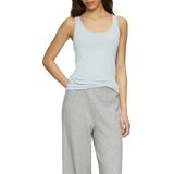 QS - Top - Lichtblauw - Mouwloos - Slanke Pasvorm