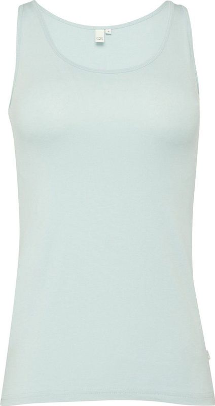 QS - Top - Lichtblauw - Mouwloos - Slanke Pasvorm