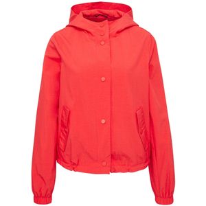 QS - Nylon Jas - Chilirood - Met Capuchon - Verstelbare Zoom