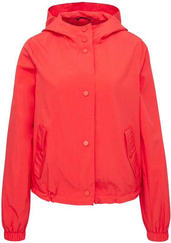 QS - Nylon Jas - Chilirood - Met Capuchon - Verstelbare Zoom