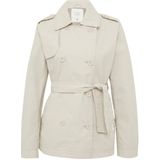 Trenchcoat - Katoen - Licht - Modern - Korte Snit